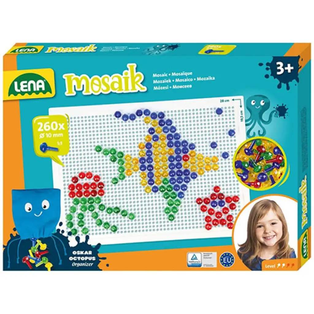 imagen de LENA: Set creativo de mosaico transparente de puntos de 10mm 260 piezas 1