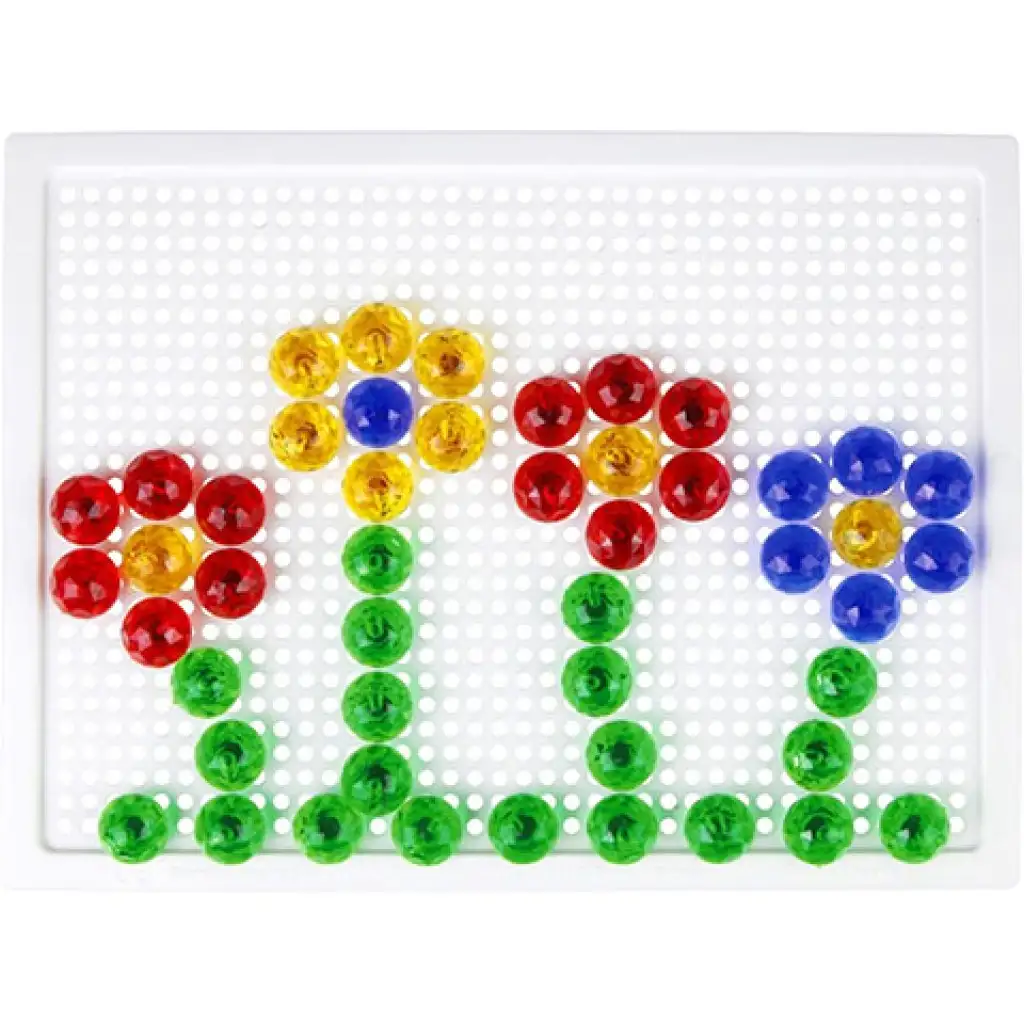 imagen de LENA: Set creativo de mosaico transparente de puntos de 15 mm 80 unidades 2