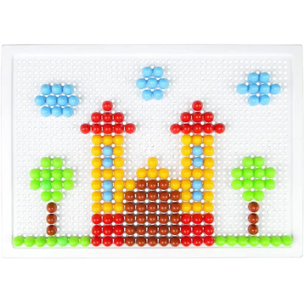 imagen de LENA: Set creativo de mosaicos transparentes de puntos de 10mm 200 piezas 2