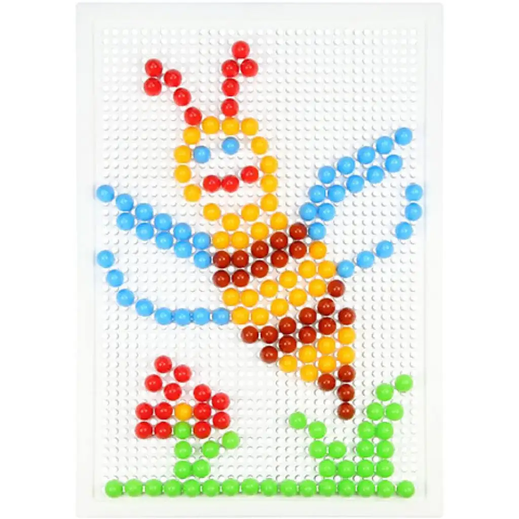 imagen de LENA: Set creativo de mosaicos transparentes de puntos de 10mm 200 piezas 3