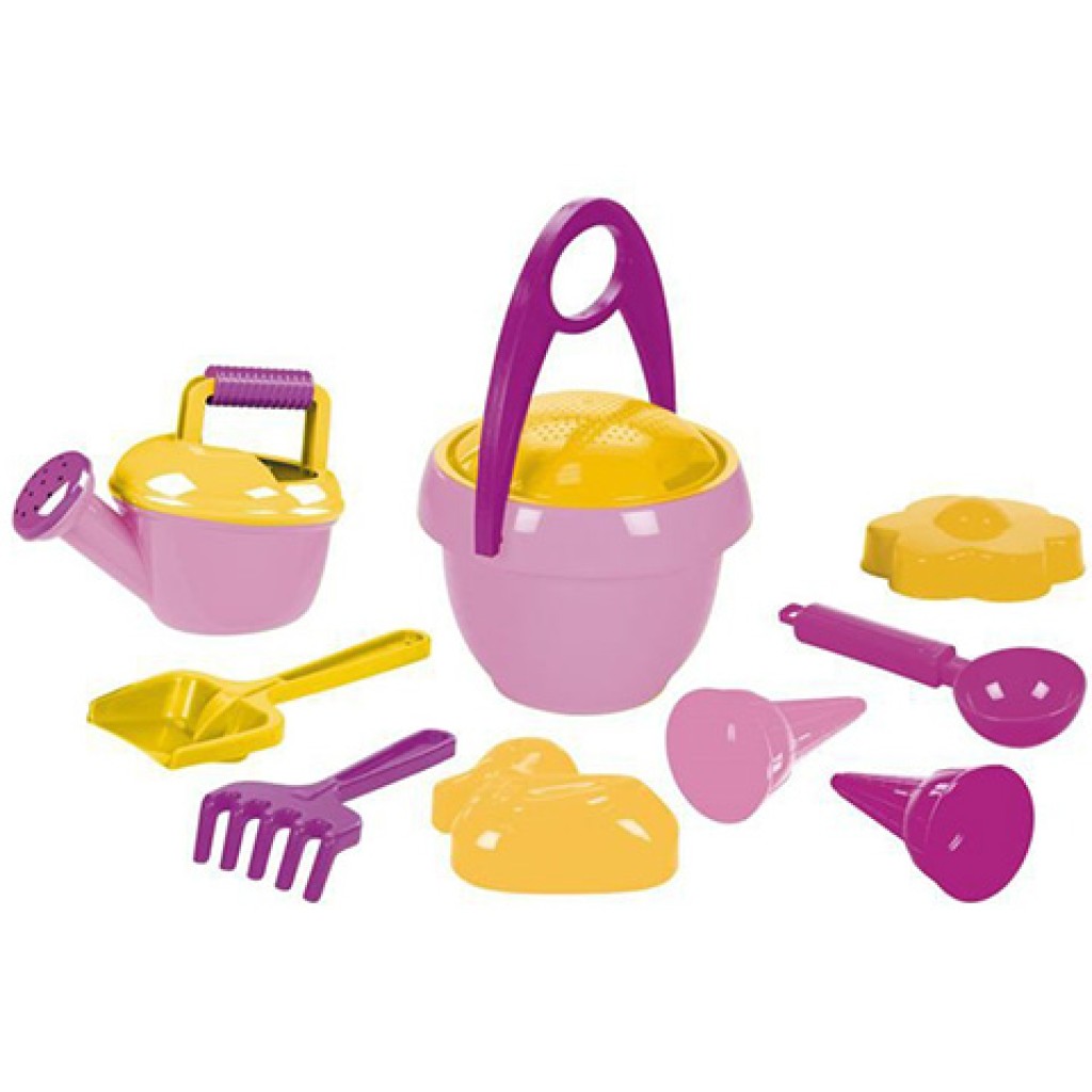imagen de LENA: Set de arena en color rosa 10 piezas 1