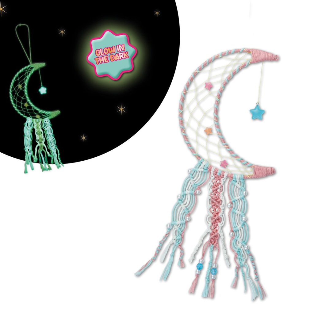 imagen de LENA: Set de creación de atrapasueños en forma de luna que brilla en la oscuridad 2