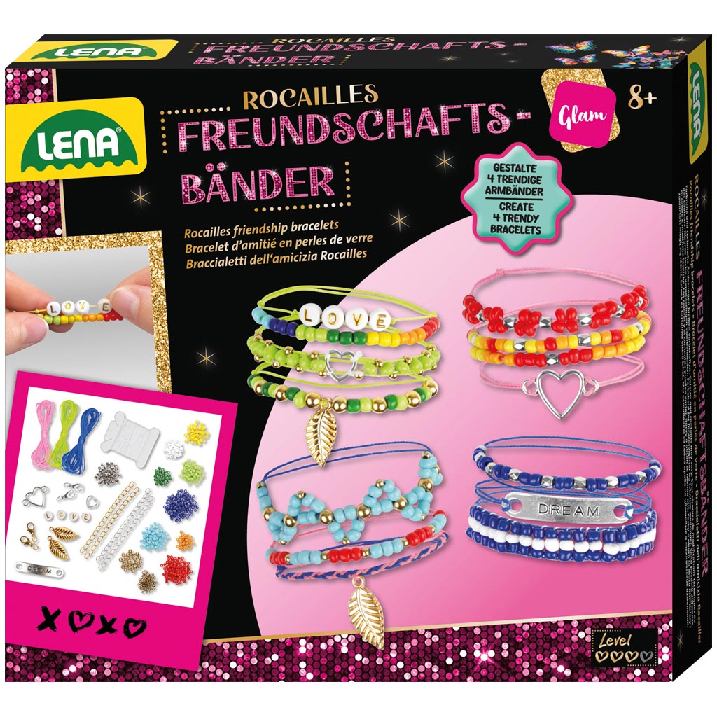 imagen de LENA: Set de creación de pulseras de amistad con cuentas 1