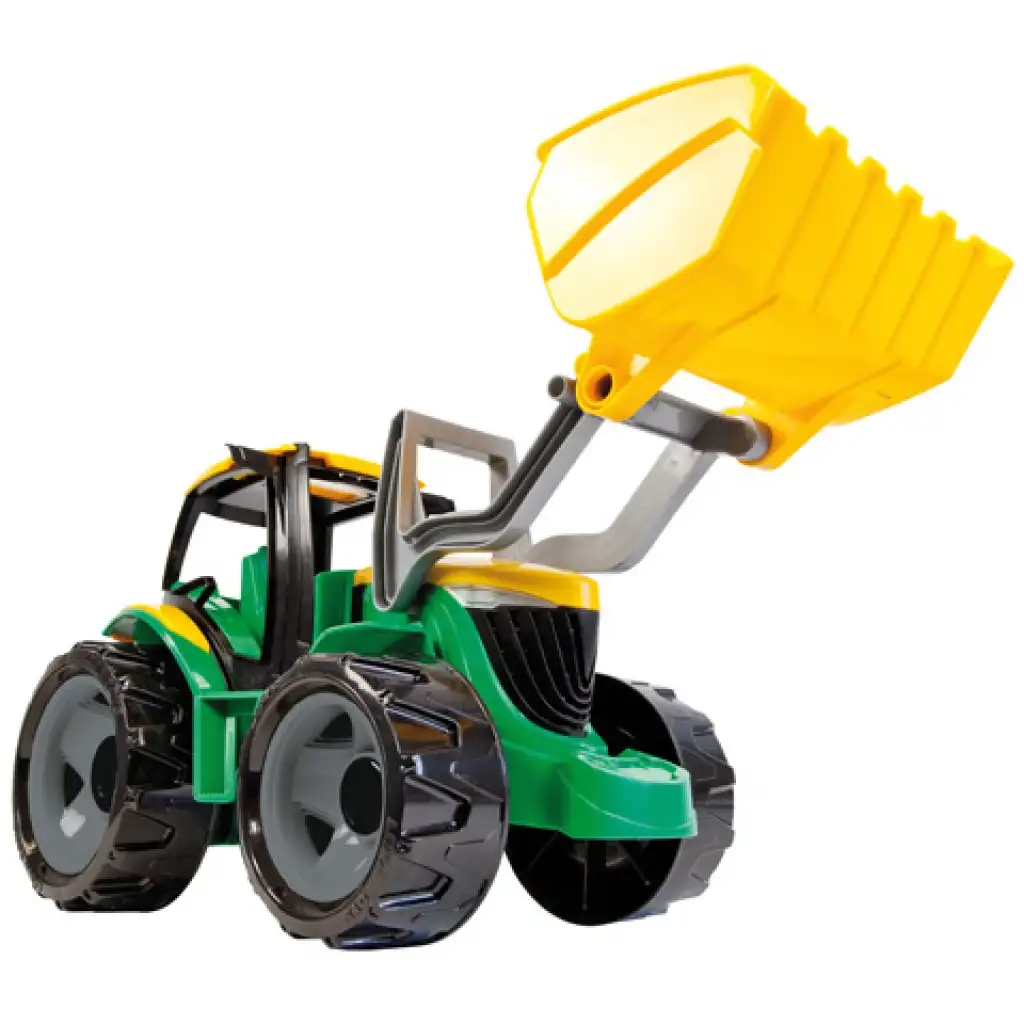 imagen de LENA: Tractor gigante con cargadora frontal verde/amarillo 62cm 2