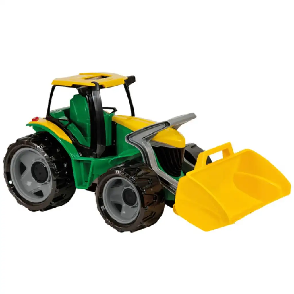 imagen de LENA: Tractor gigante con cargadora frontal verde/amarillo 62cm 1