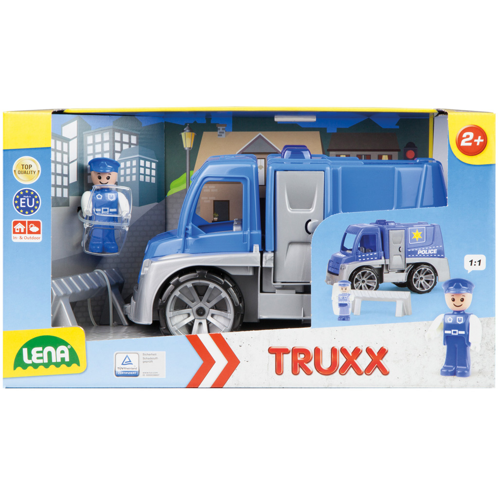 imagen de LENA: Truxx coche de policía con accesorios en caja 39cm 1