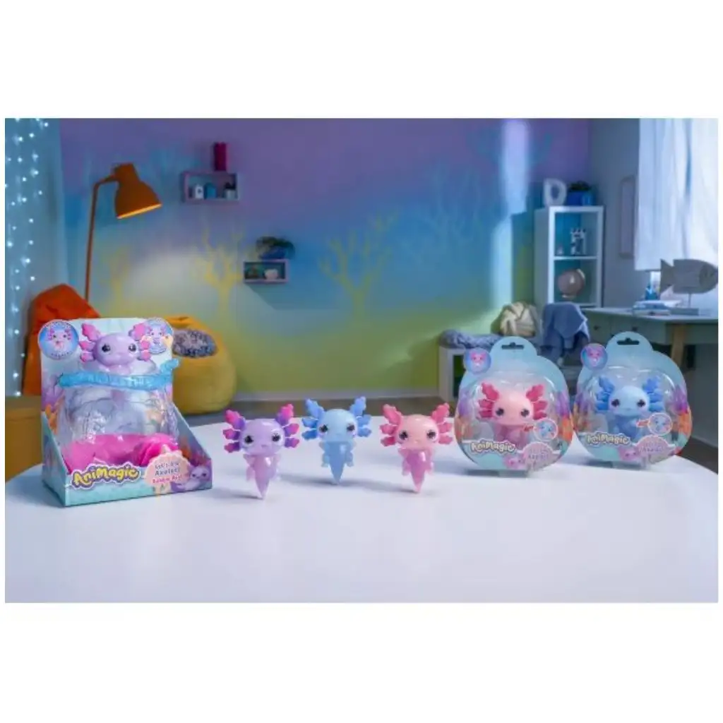 imagen de Let’s Glo Axolotl: Set de amigos acuáticos luminosos 5