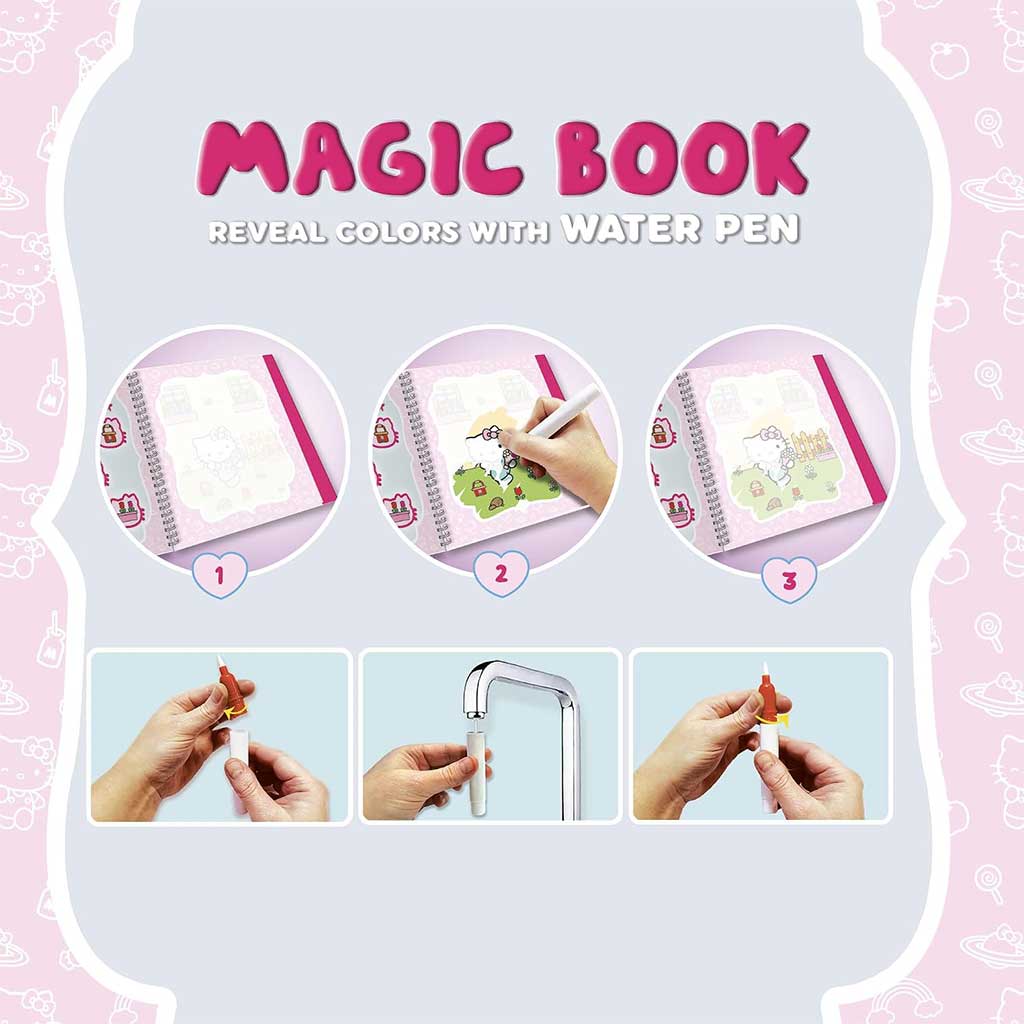 imagen de Libro mágico de Hello Kitty para dibujar con agua - Lisciani 3