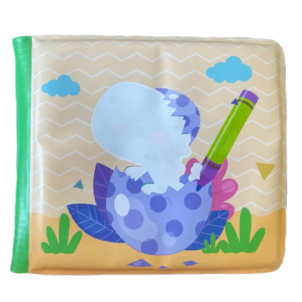 imagen de Libro para Bebés: Libro de baño suave de Dinosaurios 14x13cm 2