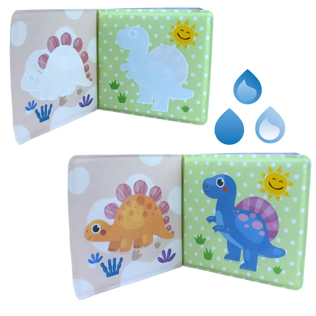 imagen de Libro para Bebés: Libro de baño suave de Dinosaurios 14x13cm 3