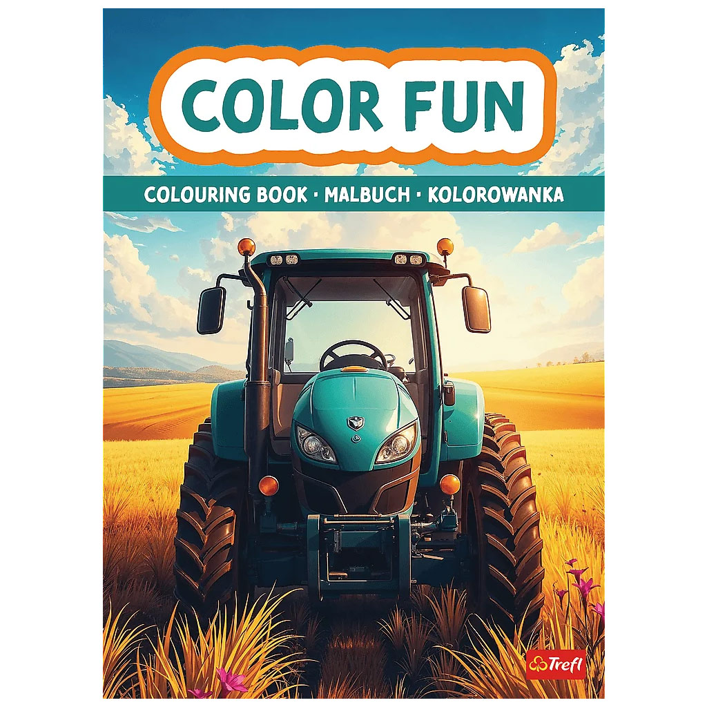 imagen de Libro para colorear de tractores y máquinas agrícolas - Trefl 1