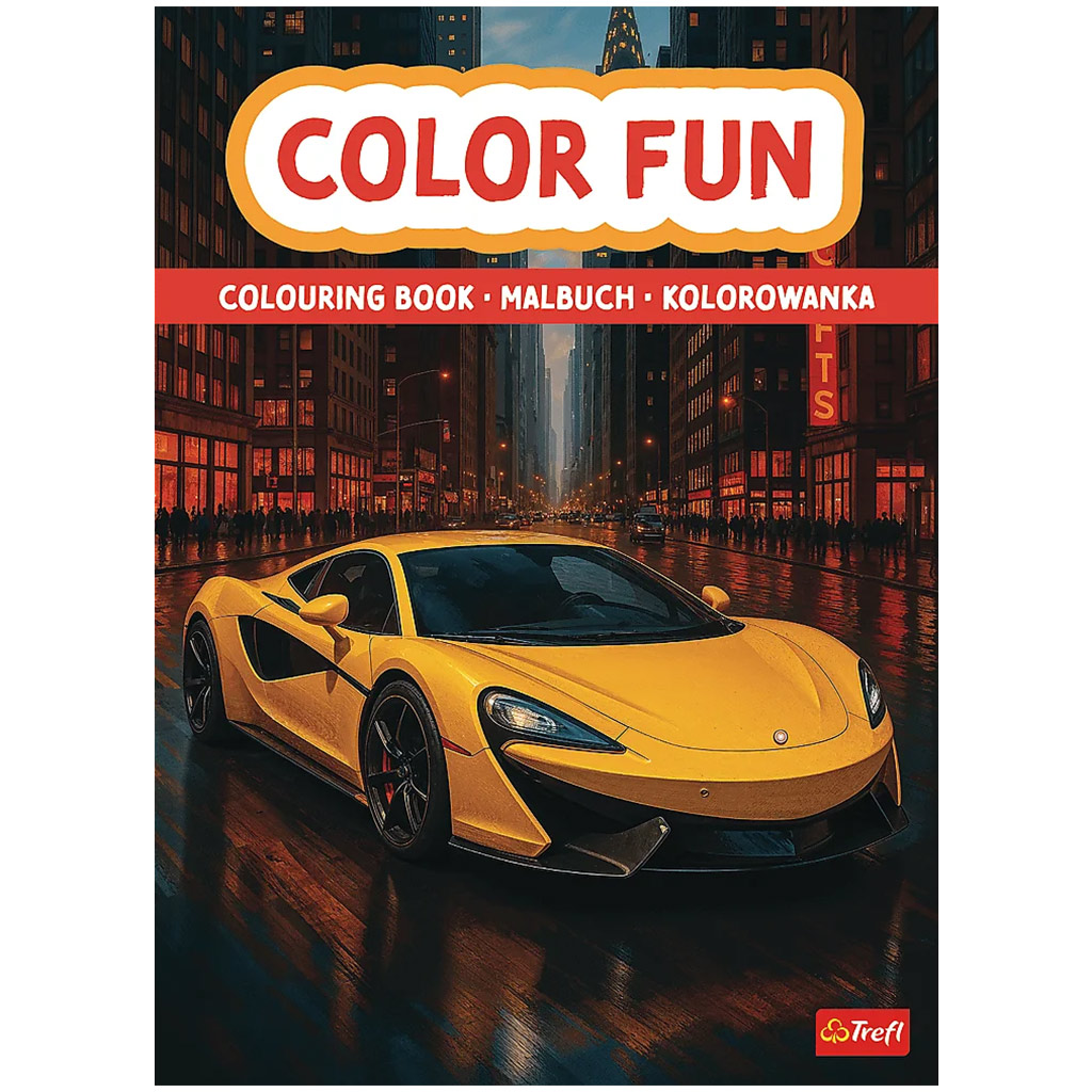 imagen de Libro para colorear de vehículos veloces - Trefl 1