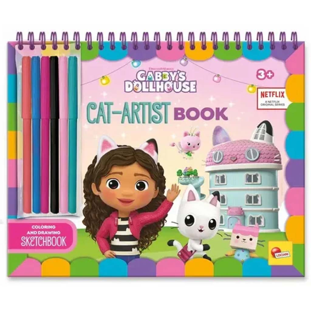 imagen de Libro para colorear Gabi casa de muñecas Cat-Artist - Lisciani 1