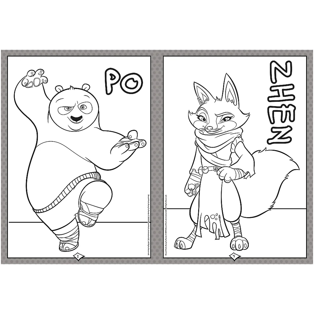 imagen de Libro para colorear Kung Fu Panda - Trefl 2