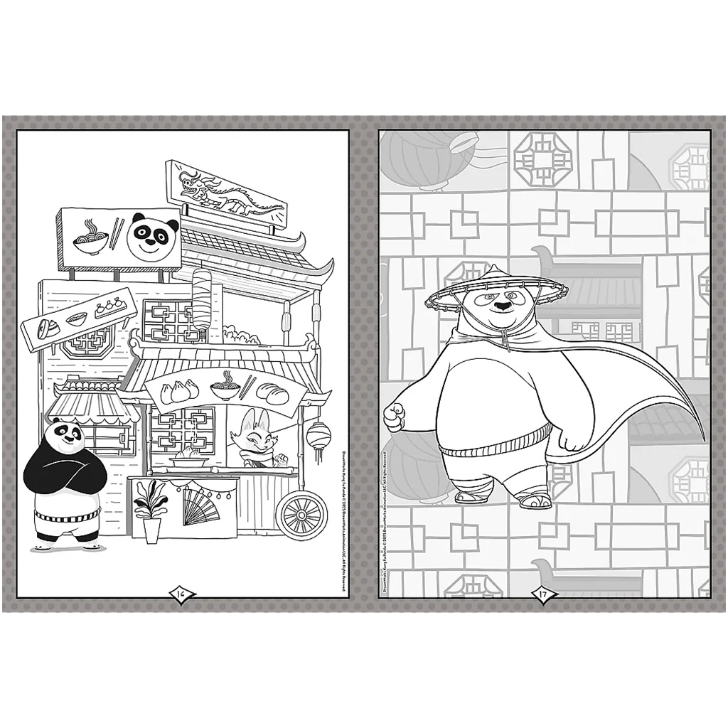 imagen de Libro para colorear Kung Fu Panda - Trefl 3