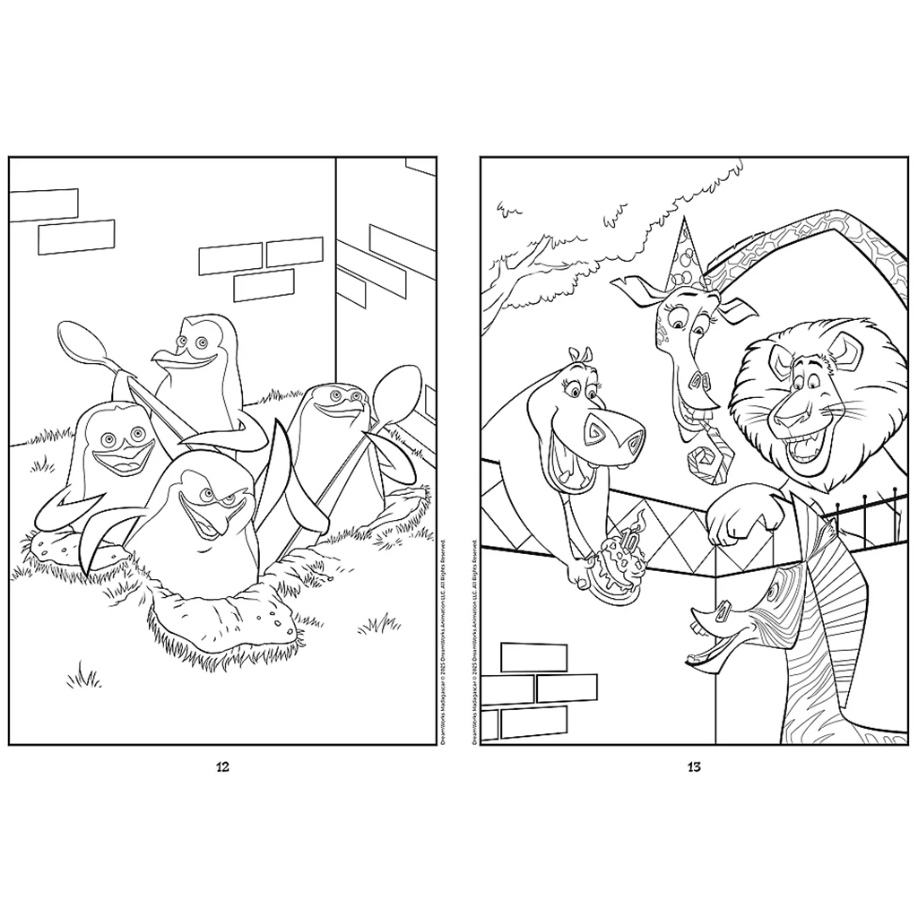 imagen de Libro para colorear Madagascar - Trefl 2