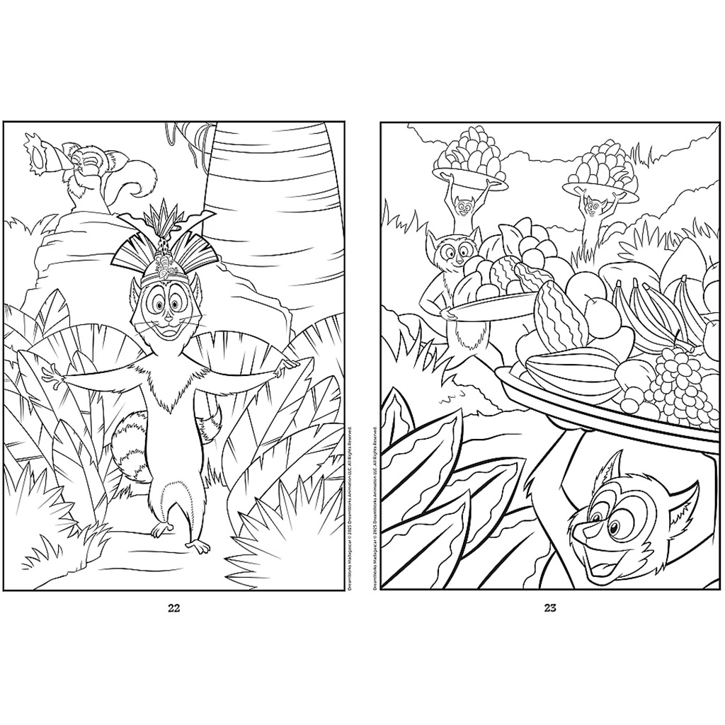 imagen de Libro para colorear Madagascar - Trefl 3