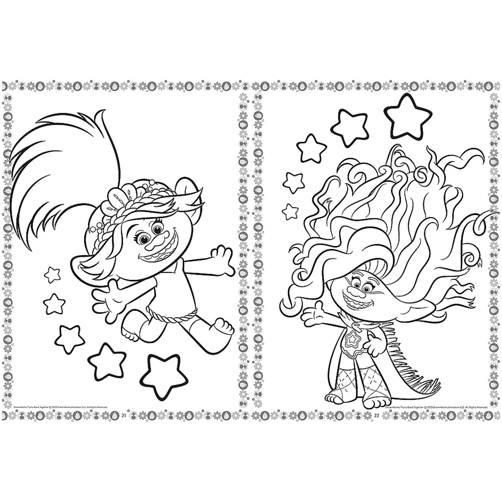 imagen de Libro para colorear Trolls - Trefl 3