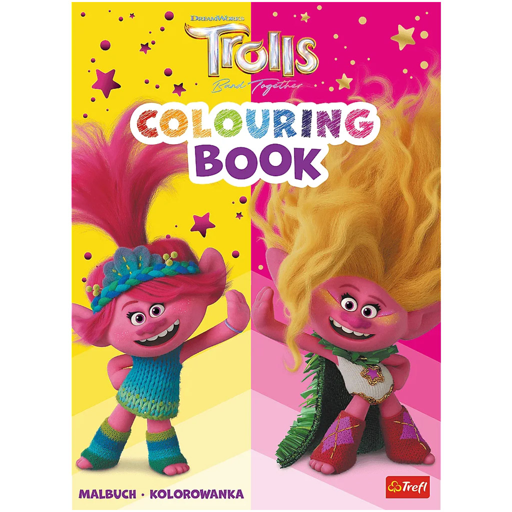 imagen de Libro para colorear Trolls - Trefl 1