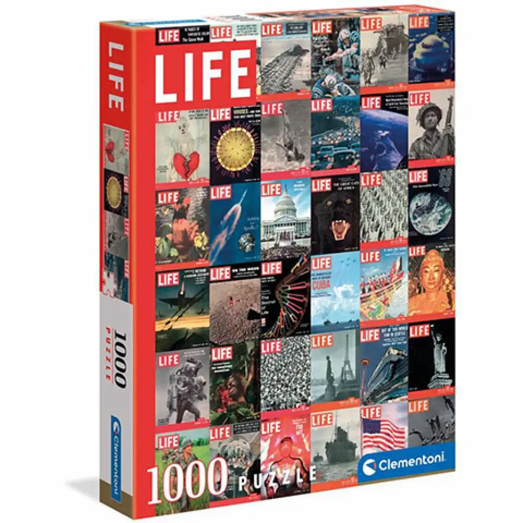 imagen de LIFE Revista: Portadas HQC puzzle de 1000 piezas - Clementoni 1