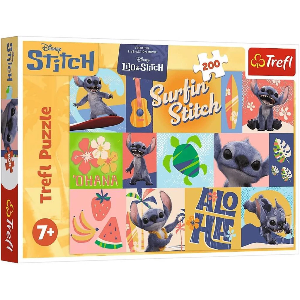 imagen de Lilo y Stitch: Aventuras en Hawái puzzle de 200 piezas - Trefl 1