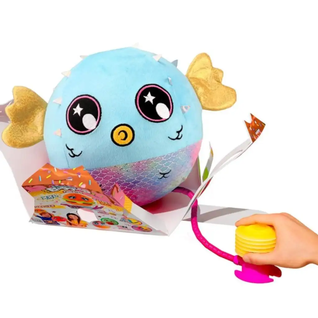 imagen de Little Biggies: Pez globo mini inflable de peluche 1