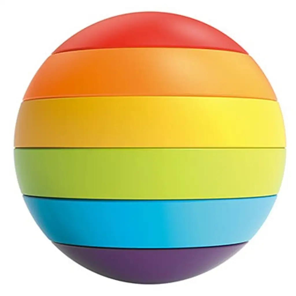imagen de Little Stars bola encajable de formas arcoíris 4