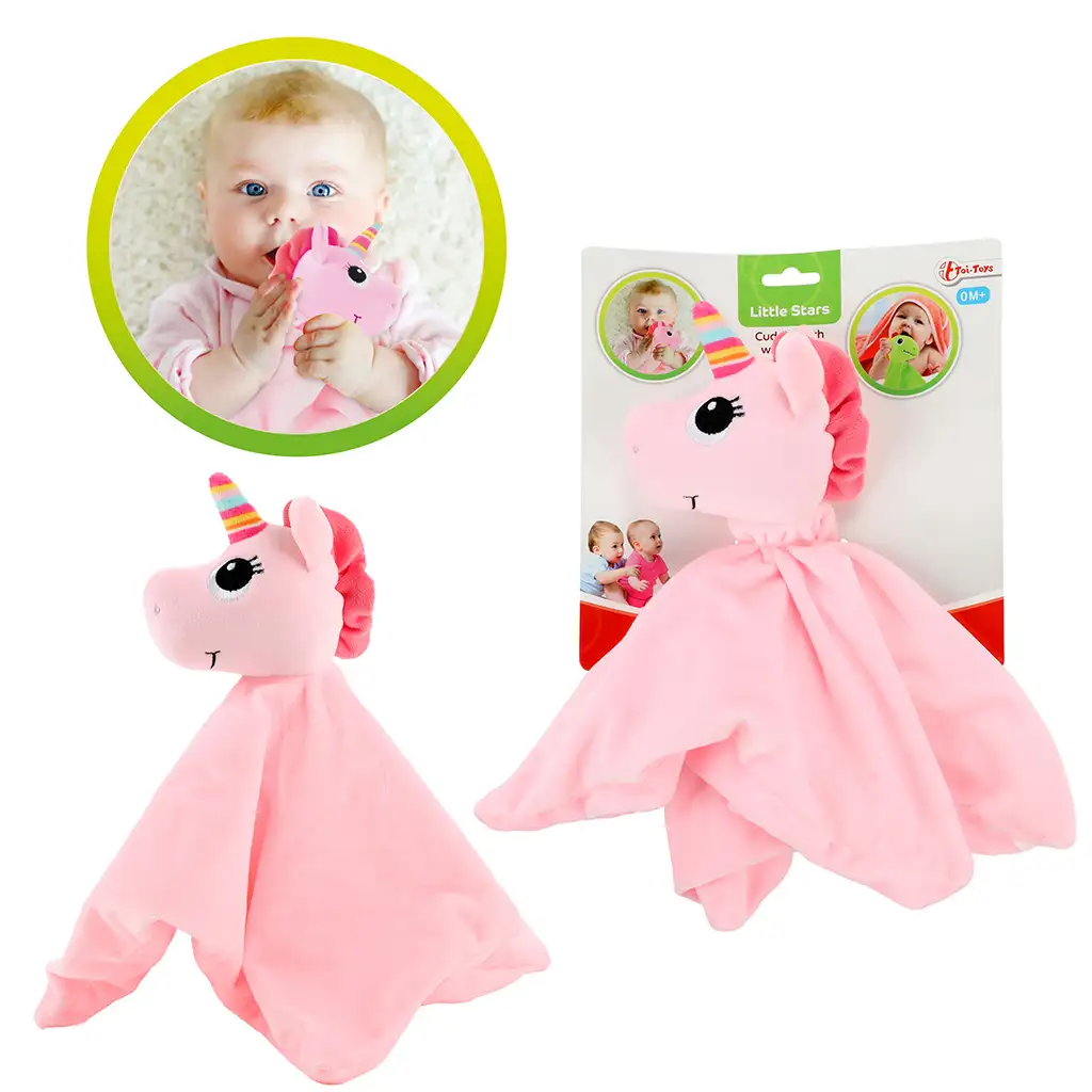 imagen de Little Stars: Pañuelo de peluche de unicornio 1