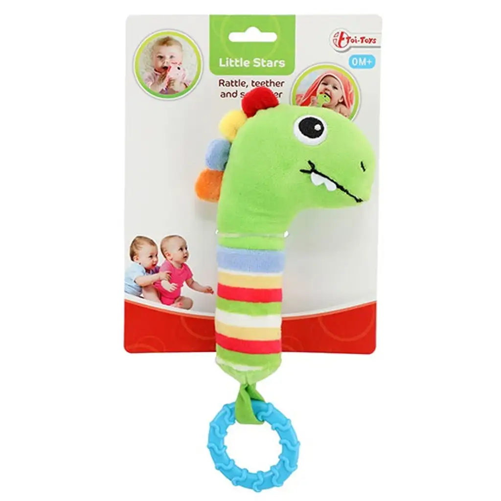 imagen de Little Stars: Sonajero de peluche de dinosaurio 2