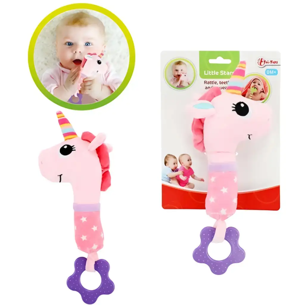 imagen de Little Stars: Unicornio de peluche mordedor 1