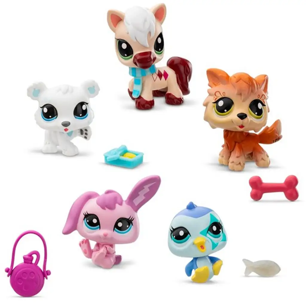 imagen de Littlest Pet Shop: Amigos de invierno paquete de figuras de 5 piezas serie 2 2