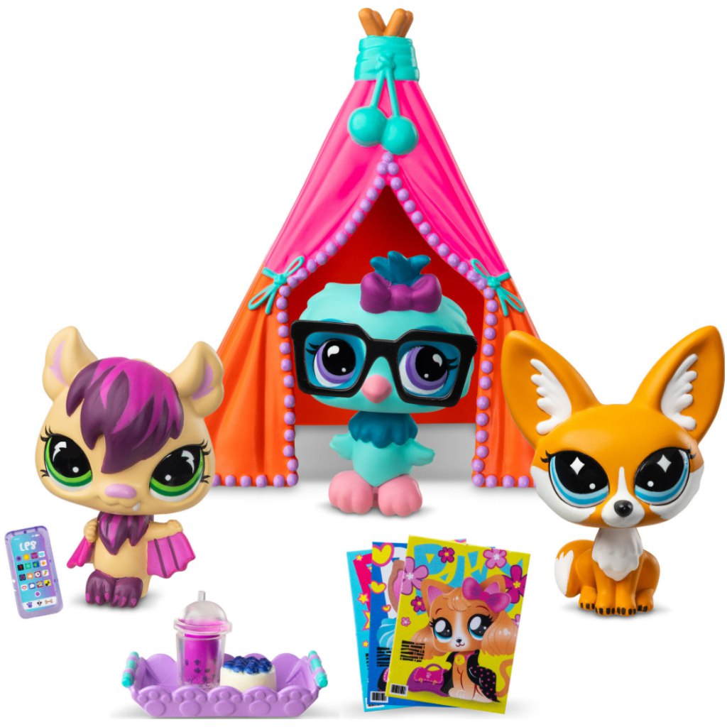 imagen de Littlest Pet Shop: Fiesta de pijamas set de juego de 3 figuras 2