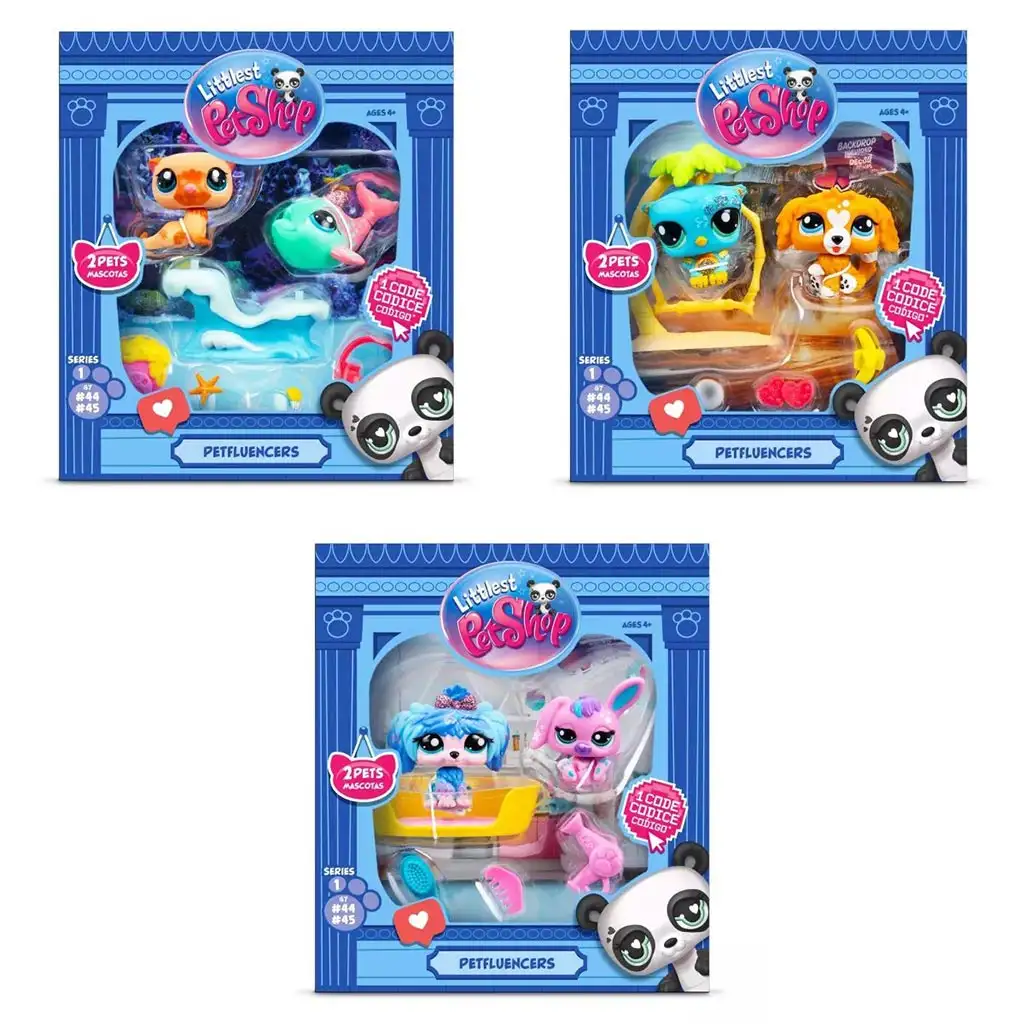 imagen de Littlest Pet Shop: Paquete de 2 piezas de Petfluencer de varios tipos 1 unidad 7