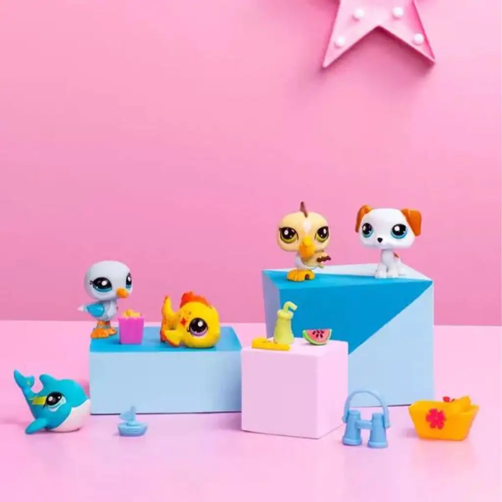 imagen de Littlest Pet Shop: paquete de figuras de 5 piezas serie 1 - Playa 4