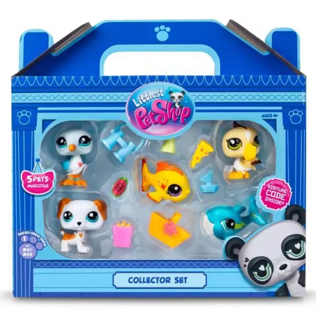 imagen de Littlest Pet Shop: paquete de figuras de 5 piezas serie 1 - Playa 1