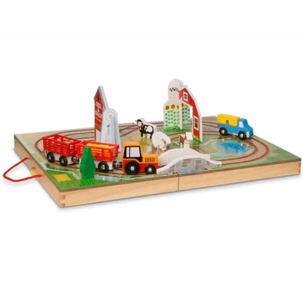 imagen de Lleva contigo set de juego de granja de madera - Melissa & Doug 1