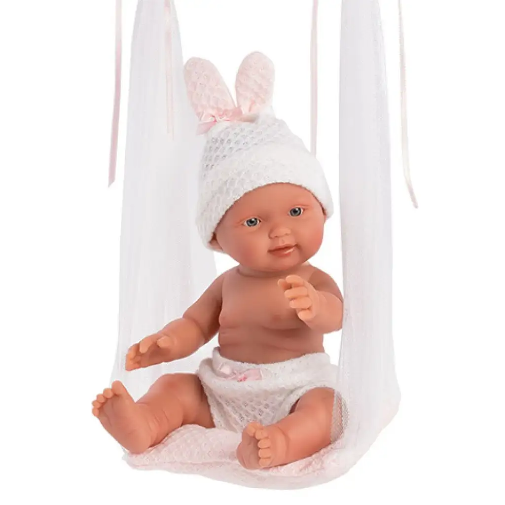 imagen de Llorens: Bebita muñeca de 26cm con columpio 1