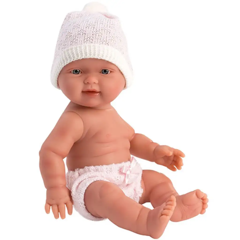 imagen de Llorens: Bebita muñeca de 26cm con cuna 2