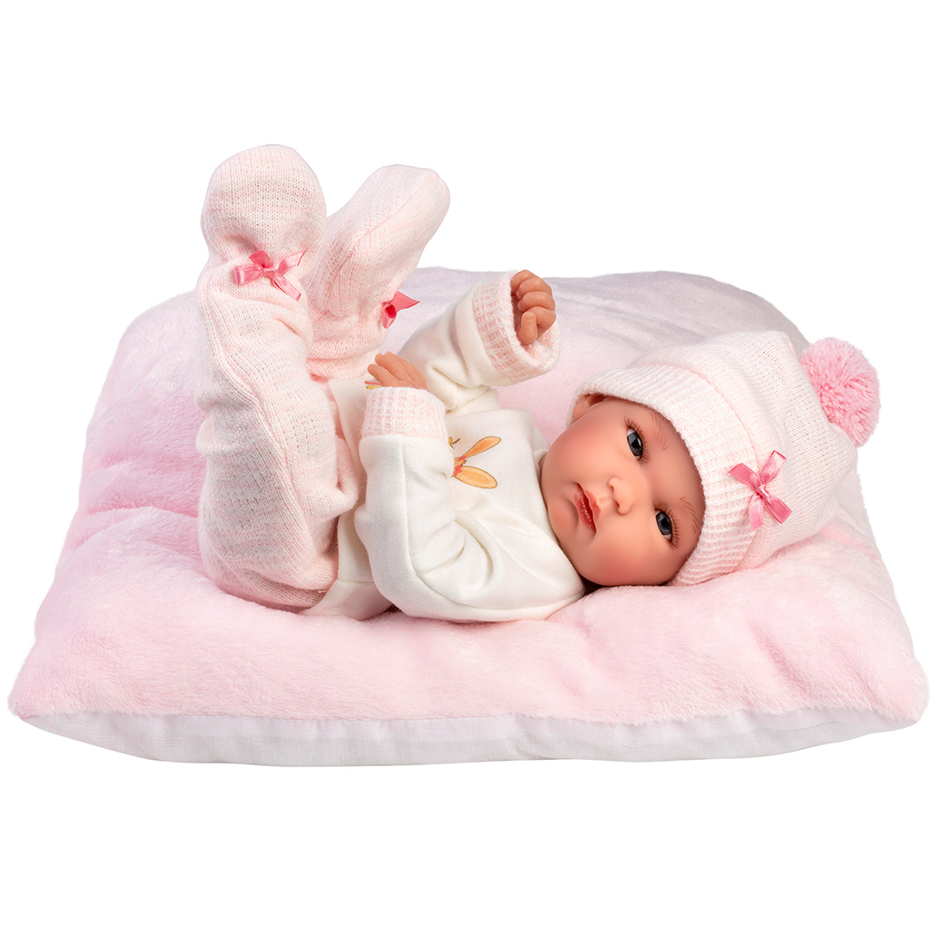 imagen de Llorens: Bimba de 35 cm con almohada de recién nacido 3