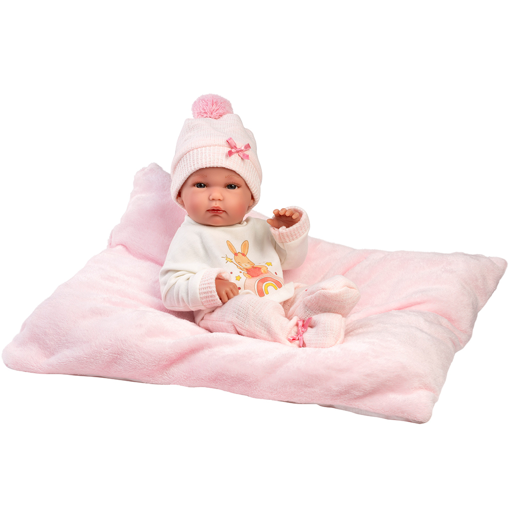 imagen de Llorens: Bimba de 35 cm con almohada de recién nacido 1