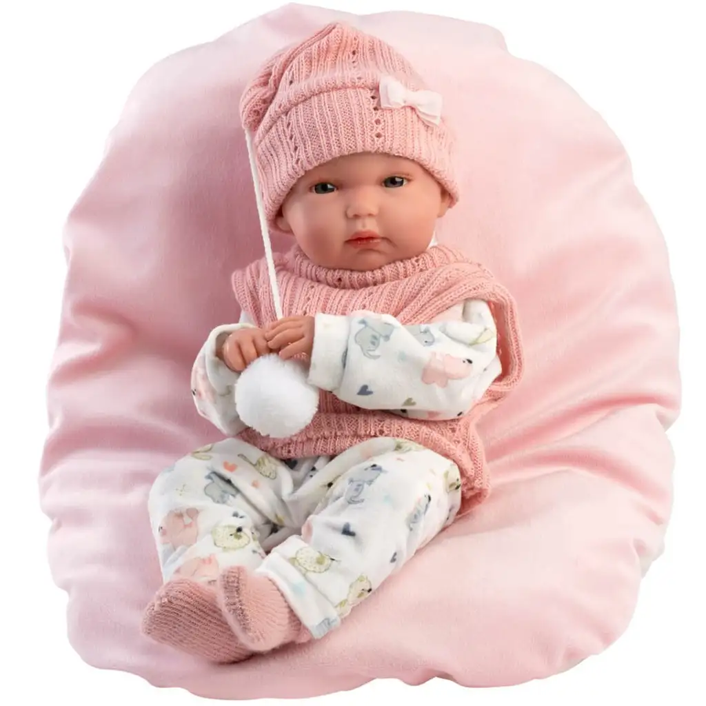 imagen de Llorens: Bimba muñeca recién nacida con almohada 35cm 1