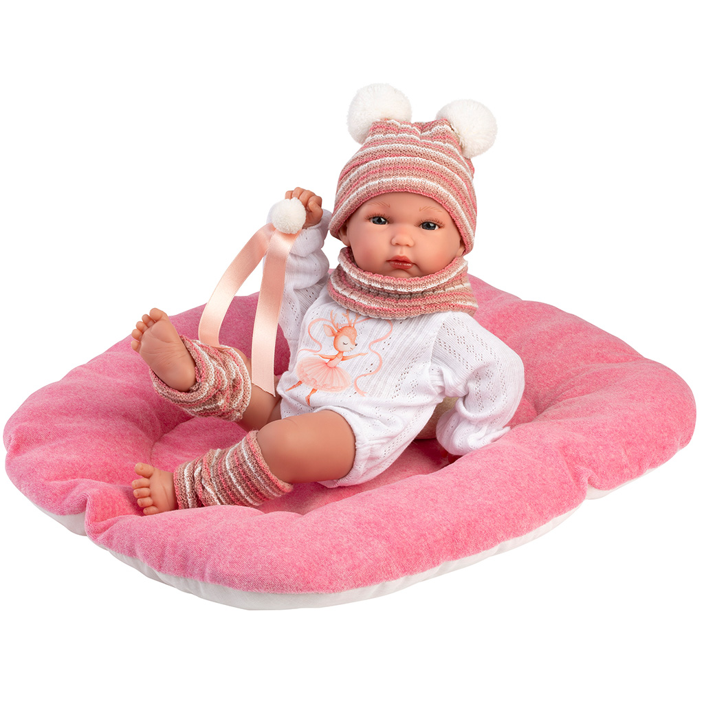 imagen de Llorens: Bimba muñeca recién nacida de 35 cm con almohada suave 1