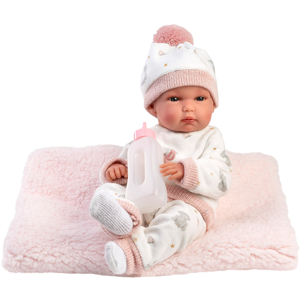 imagen de Llorens: Bimba muñeca recién nacida de 35 cm con biberón y manta 2