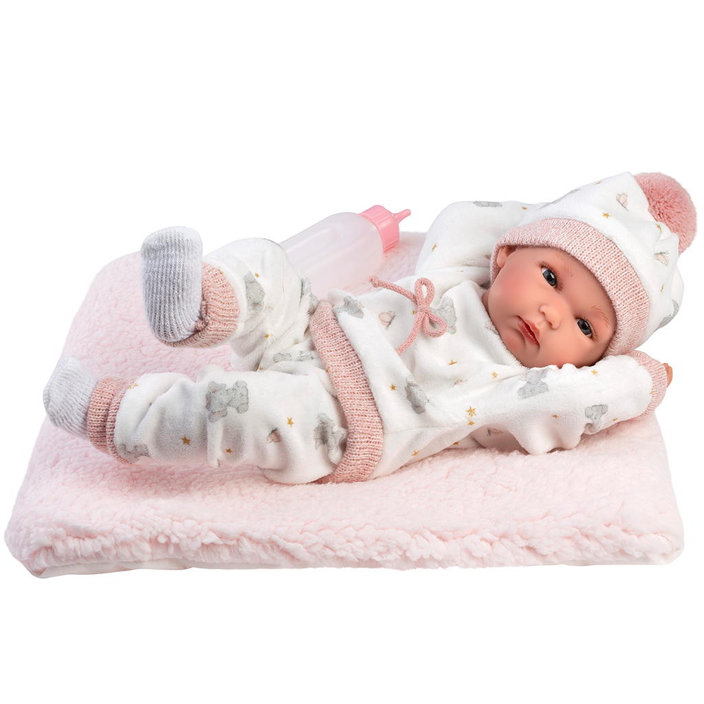 imagen de Llorens: Bimba muñeca recién nacida de 35 cm con biberón y manta 3