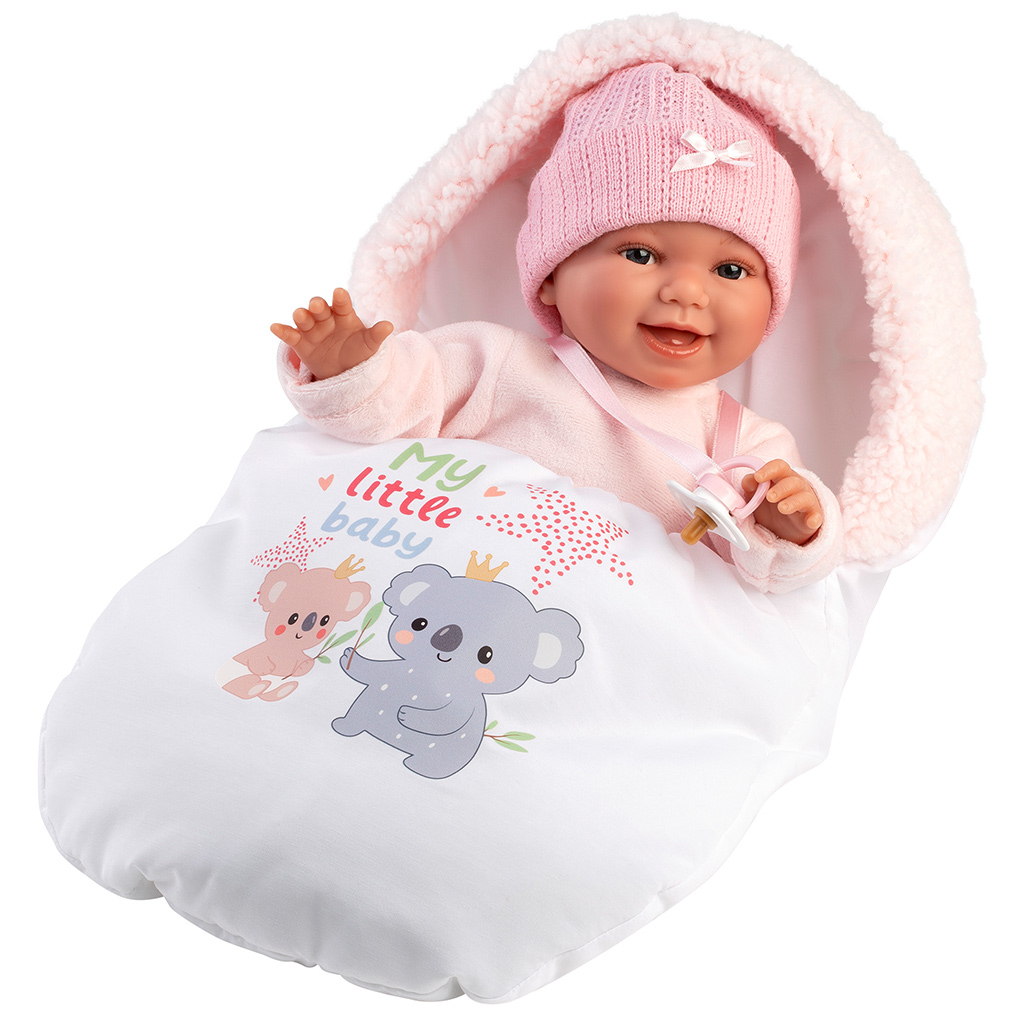 imagen de Llorens: Chloe muñeca llorona de 38 cm con saco de dormir 2