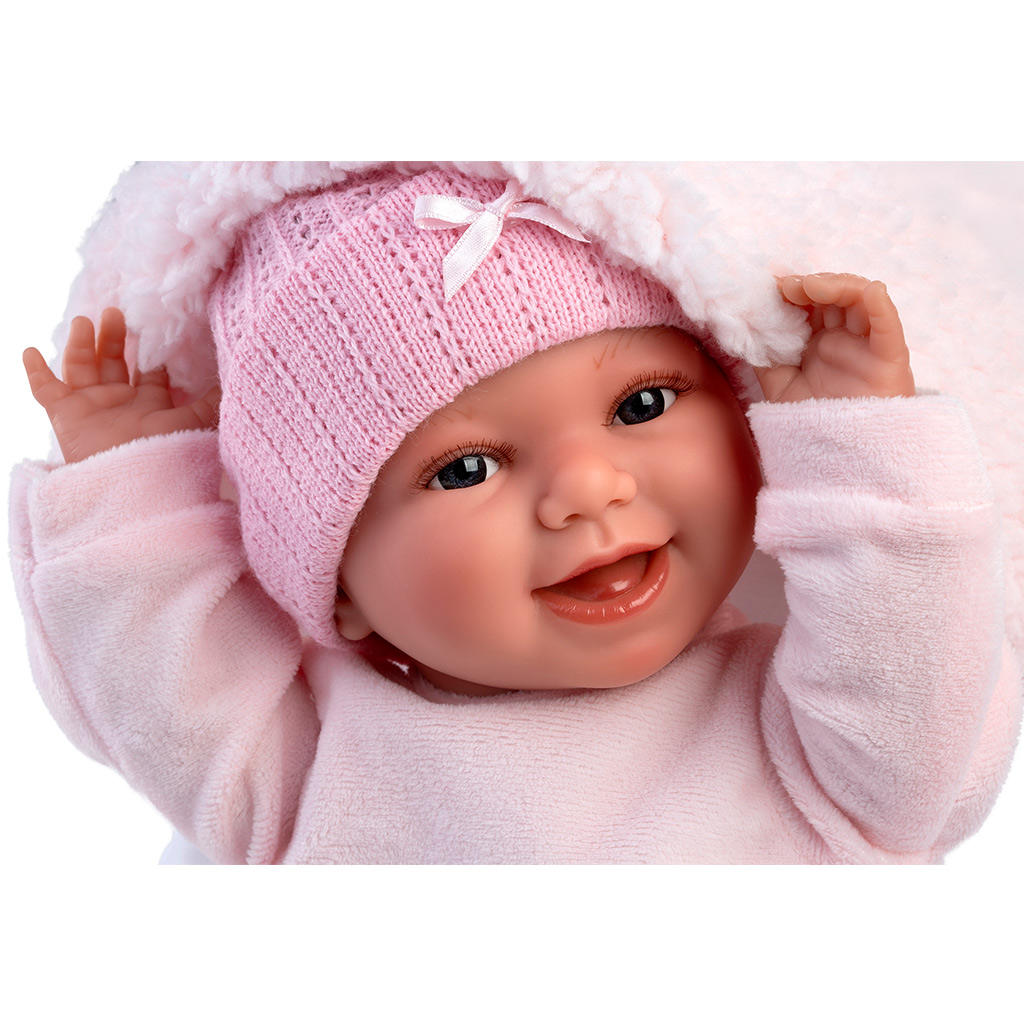 imagen de Llorens: Chloe muñeca llorona de 38 cm con saco de dormir 4