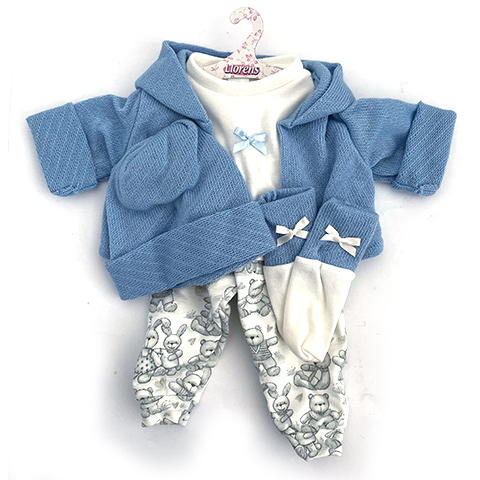 imagen de Llorens: Conjunto de ropa para muñecas con pantalones de osito y conejito para muñecas de 43 cm 3