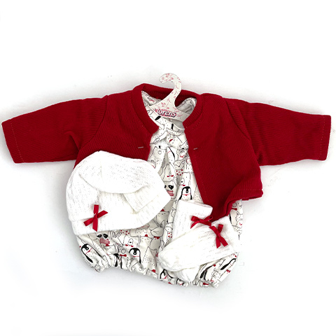 imagen de Llorens: Conjunto de ropa para muñecas con pantalones de osito y conejito para muñecas de 43 cm 4