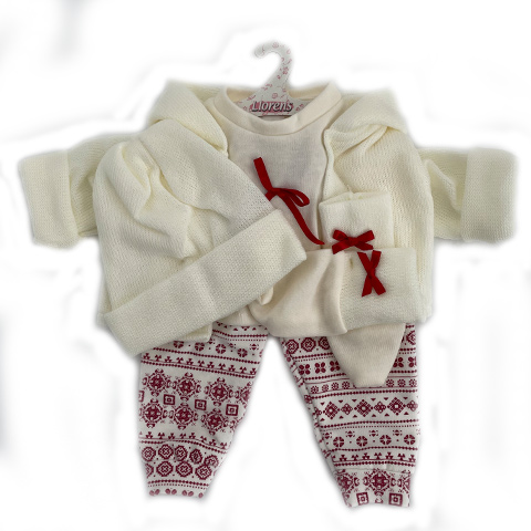 imagen de Llorens: Conjunto de ropa para muñecas con pantalones de osito y conejito para muñecas de 43 cm 1