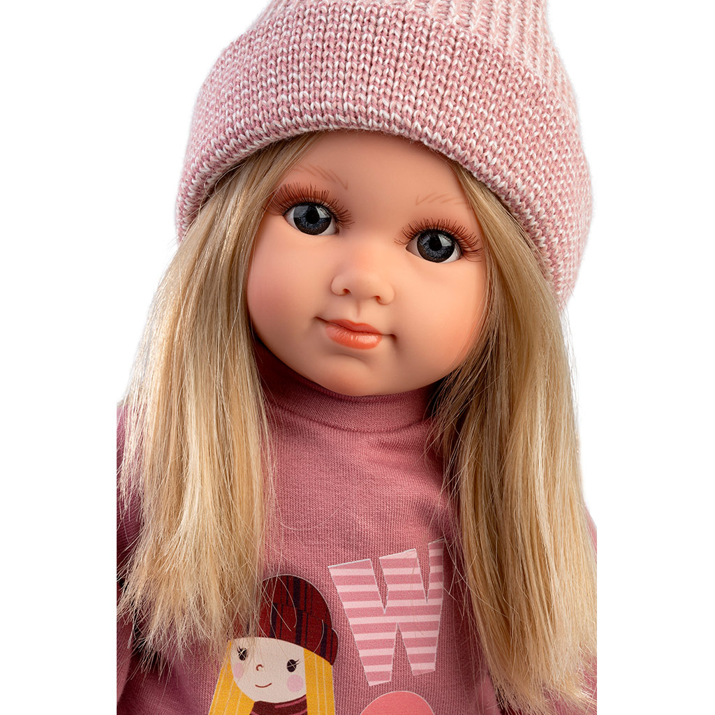 imagen de Llorens: Elena muñeca de 35 cm en conjunto rosa 4